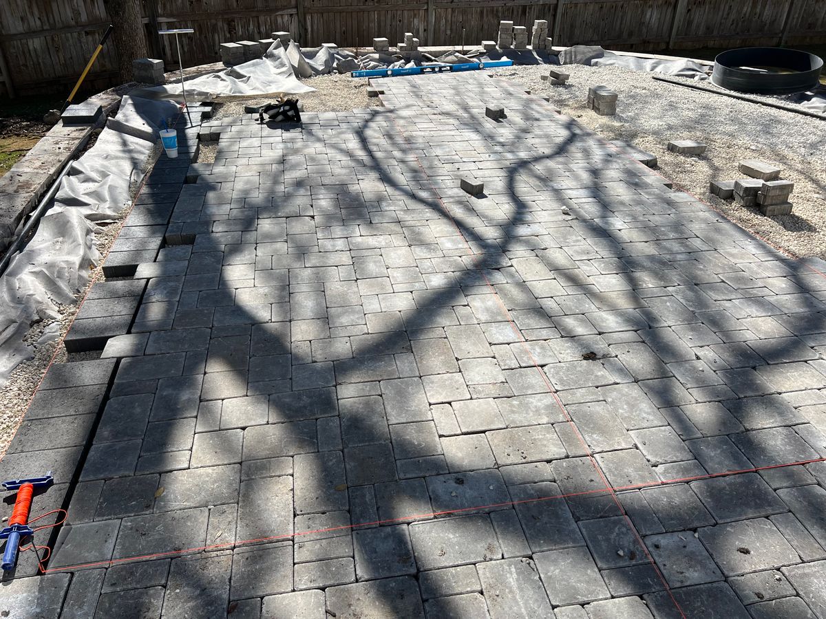 Patio Design & Construction for DR Landscape in San Antonio, TX