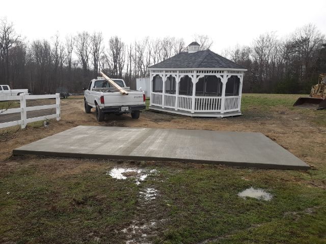 Concrete Slab Construction for OBH Concrete LLC in Lusby, MD
