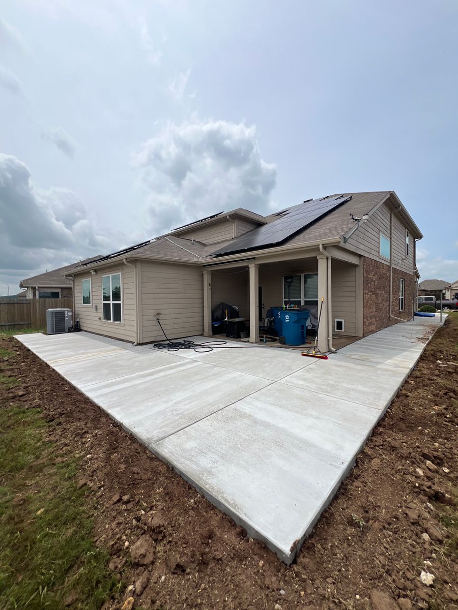 Patio Design & Installation for BW Concrete Contracting LLC in Fort Worth, TX