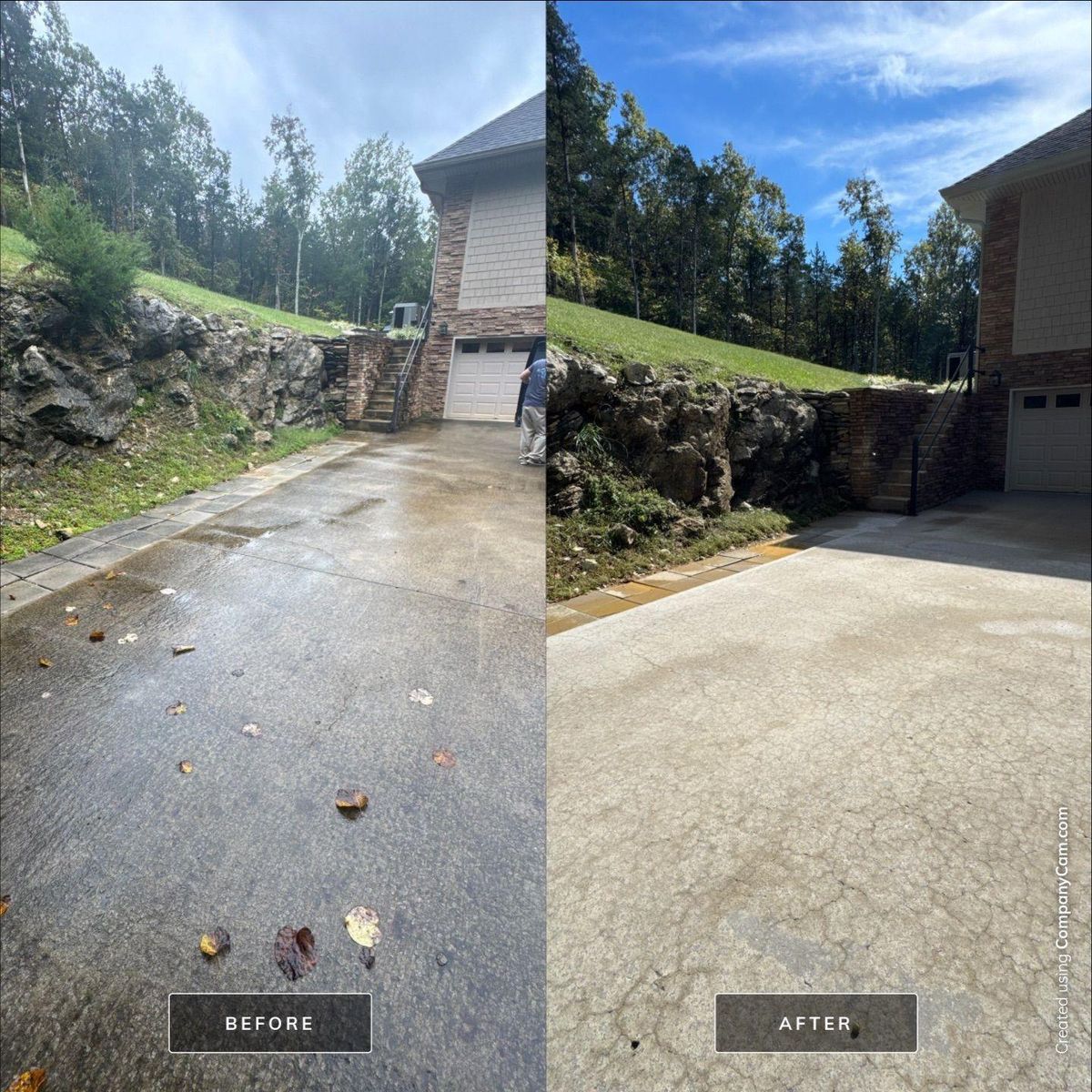 Driveway and Sidewalk Cleaning for Cumberland Gap Pro Wash LLC in Harrogate, Tennessee