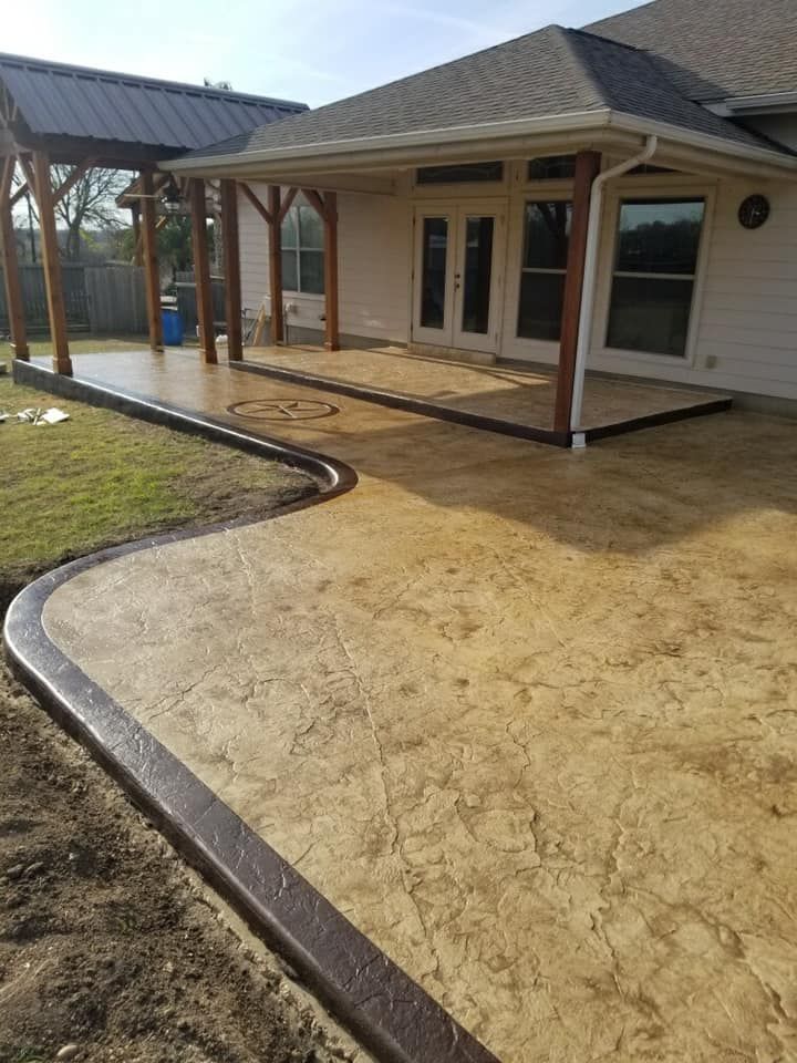 Patio Design & Installation for Triple Crown Custom Concrete in San Antonio, TX