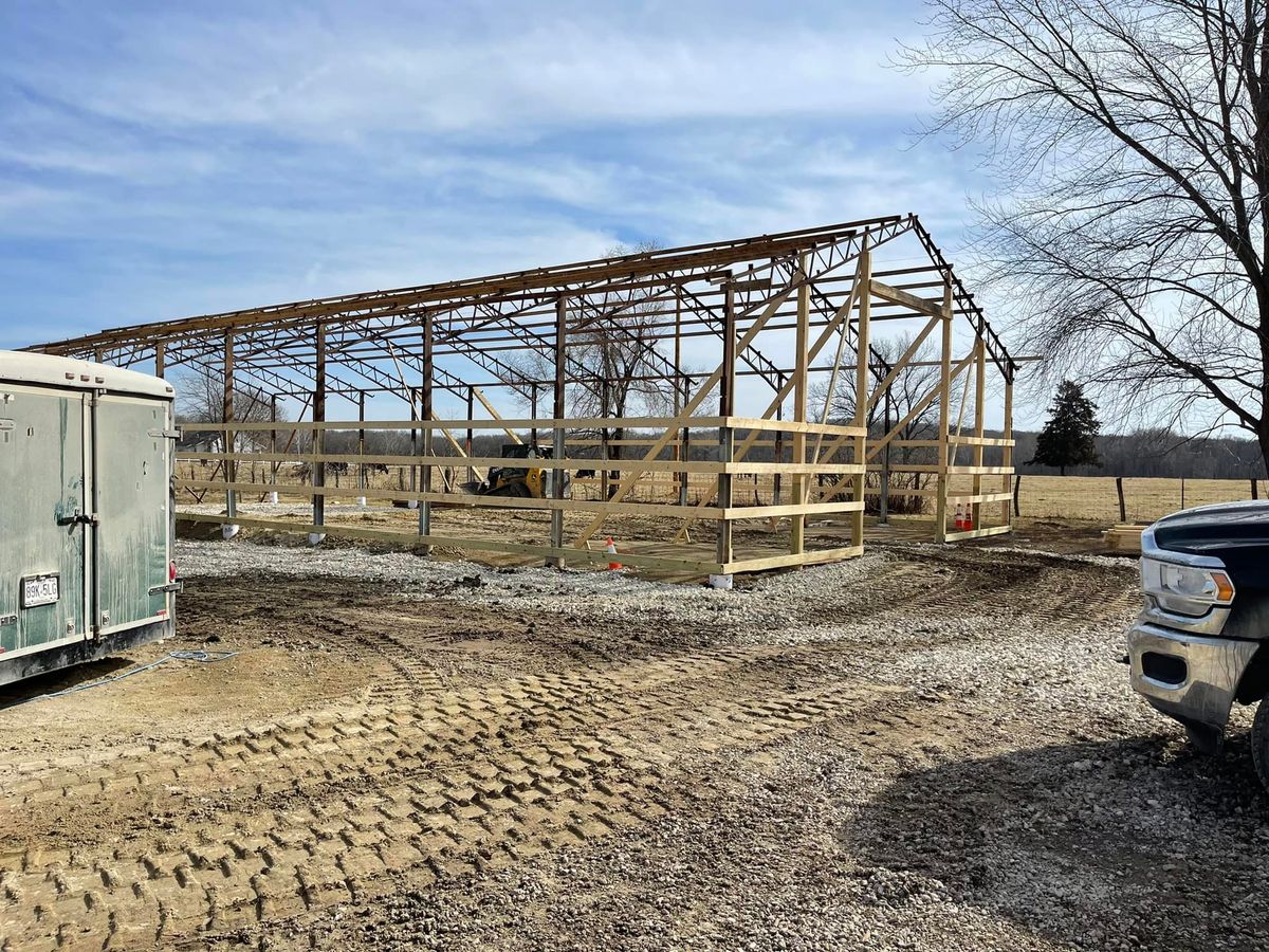 Pole Barn Construction for Crump Construction & Roofing, LLC  in Urich,,  MO