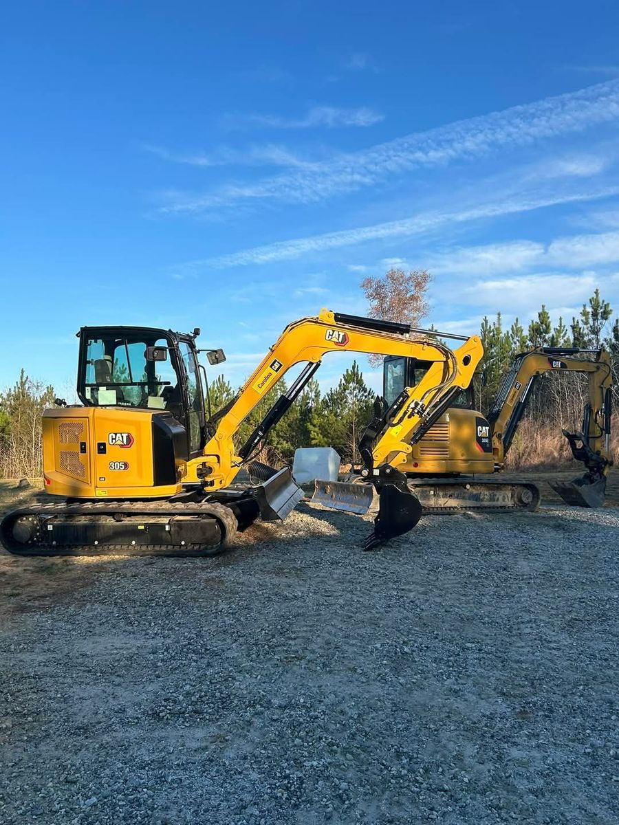 Site Preparation for CST Dirt Solutions in Rowan, NC