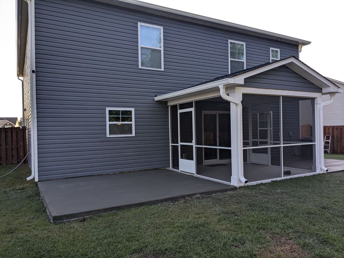 Screen Porch Installation for JB Nealy Fence in Elgin, SC