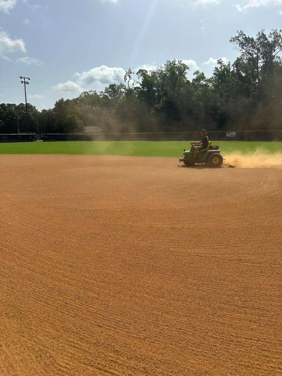 Infield Installation for Fowler's Turf & Grading in Virginia, Virginia