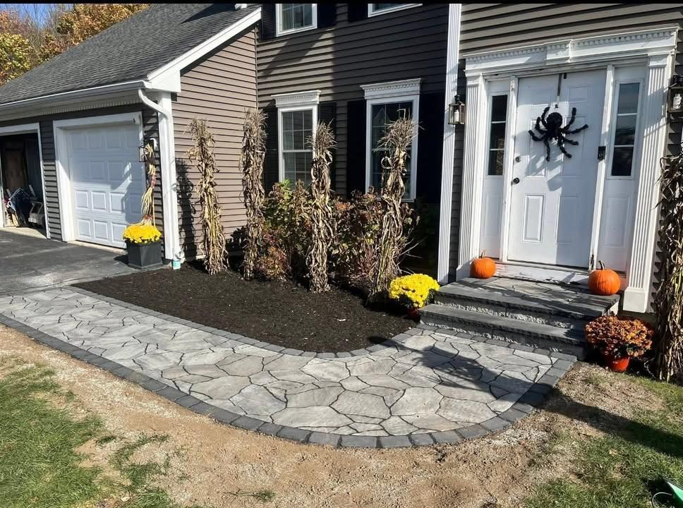 Mulch Installation for Z. Hastings Landscape Construction in Templeton, MA