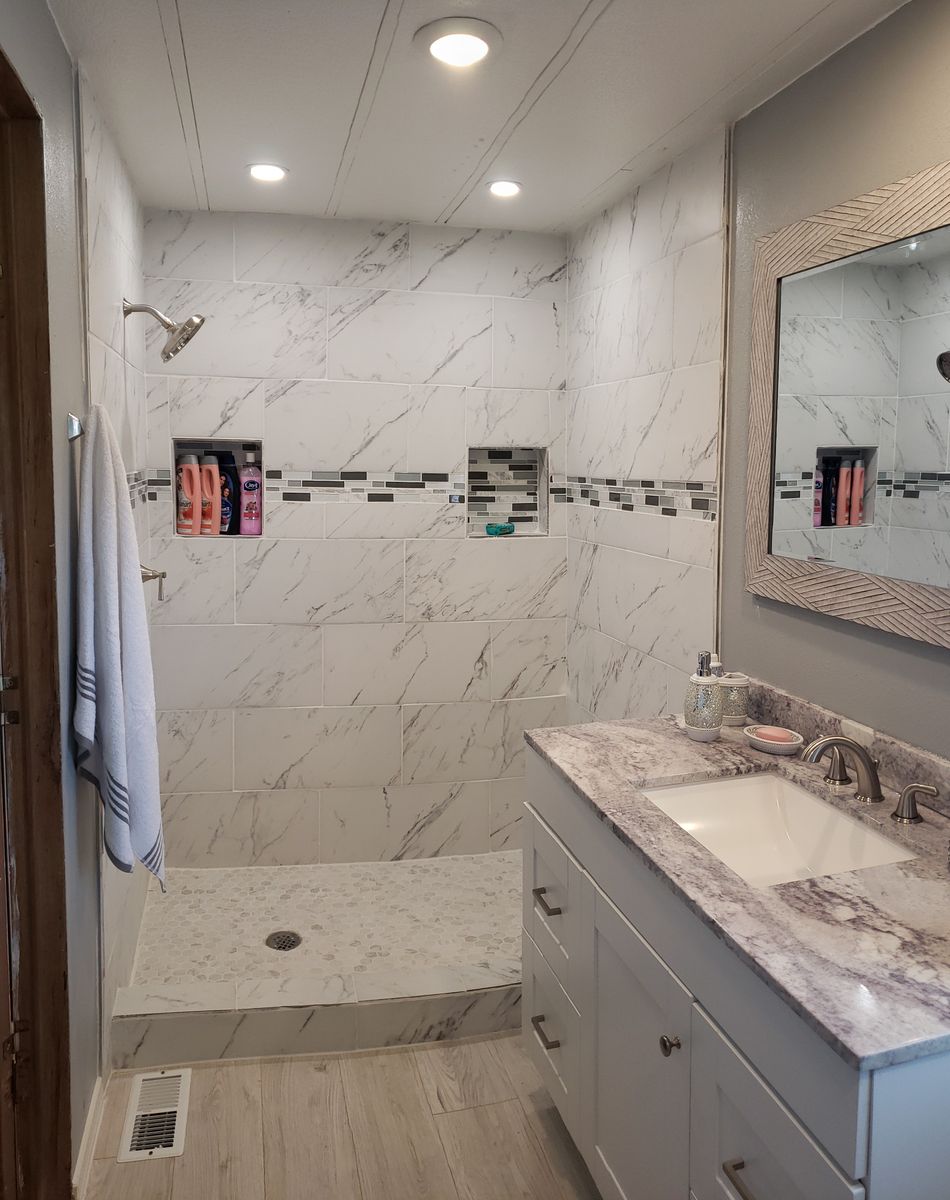 Bathroom Renovation for BDR Innovations in El Paso, TX