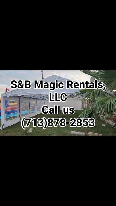 Residential Tent Rentals for S&B Magic Rentals, LLC in Houston, TX