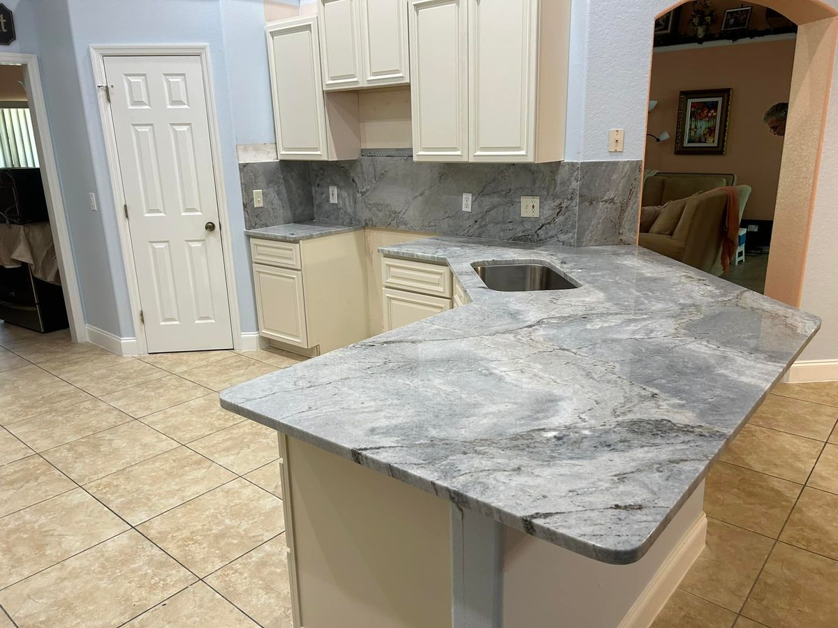 Natural Stone Countertop Installation for Supreme Stone in Ocala, FL