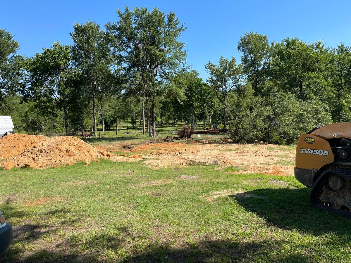 Mulching for Jamison Construction in Livingston, TX