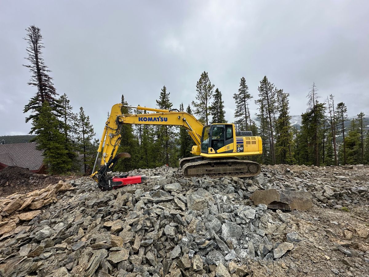 Grading /Dirt Work for R&H Homes in Bozeman, MT