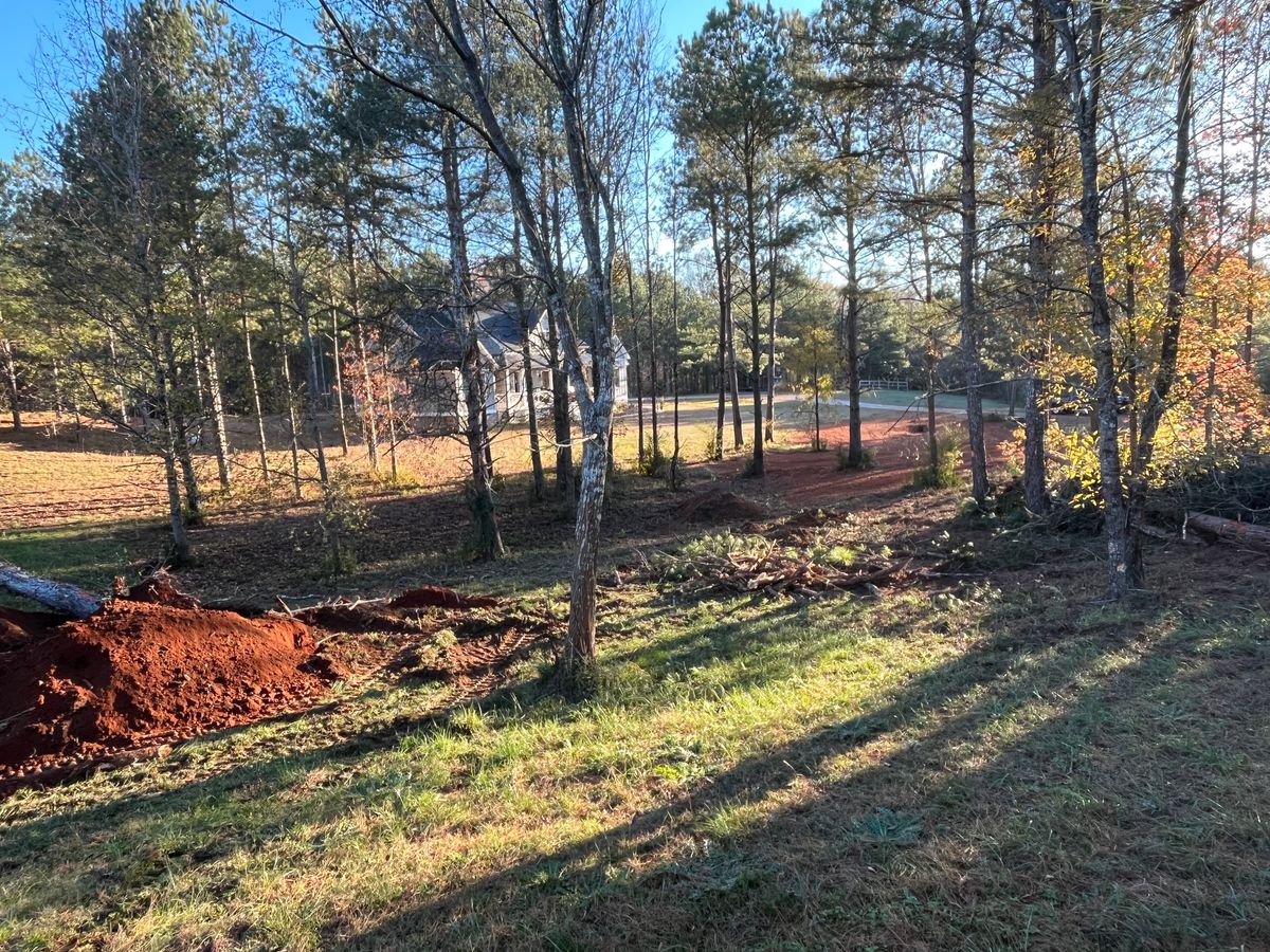 Residential Grading and Site Preparation for Beauchamp Construction LLC in Athens, GA