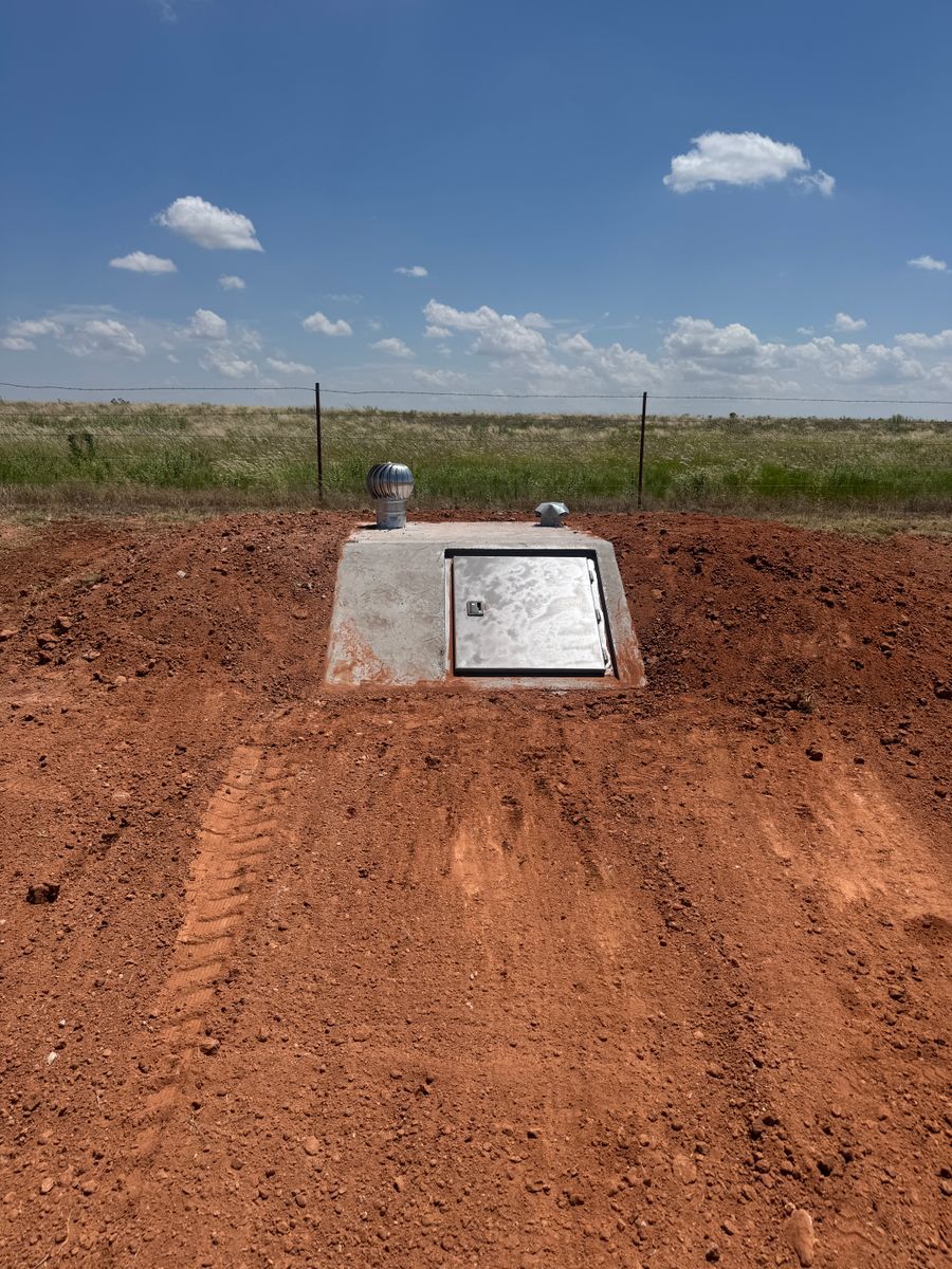 Storm Shelters for TC Concrete in Elk City, OK