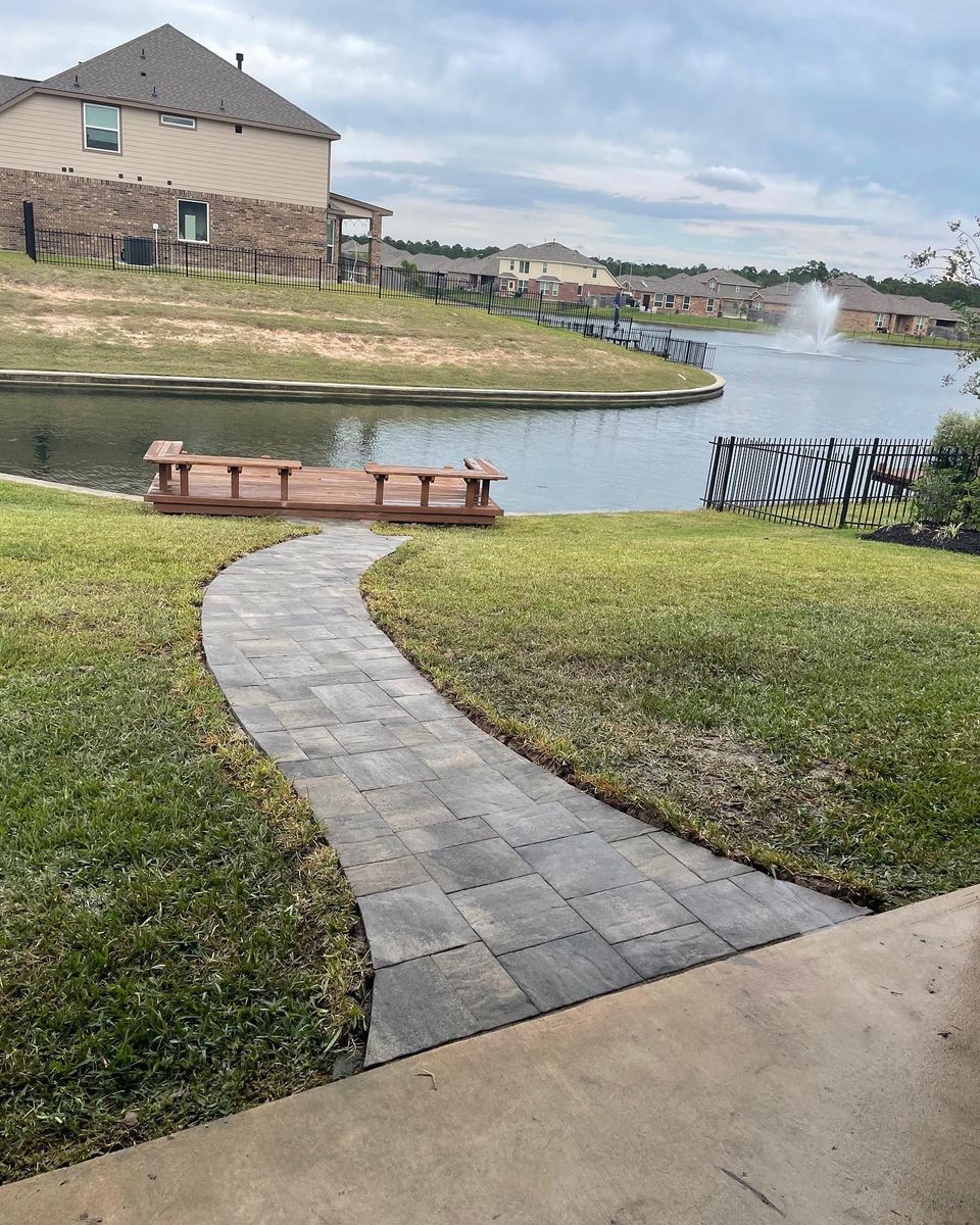Paving for Atlas Land Design in Creekside Park, TX