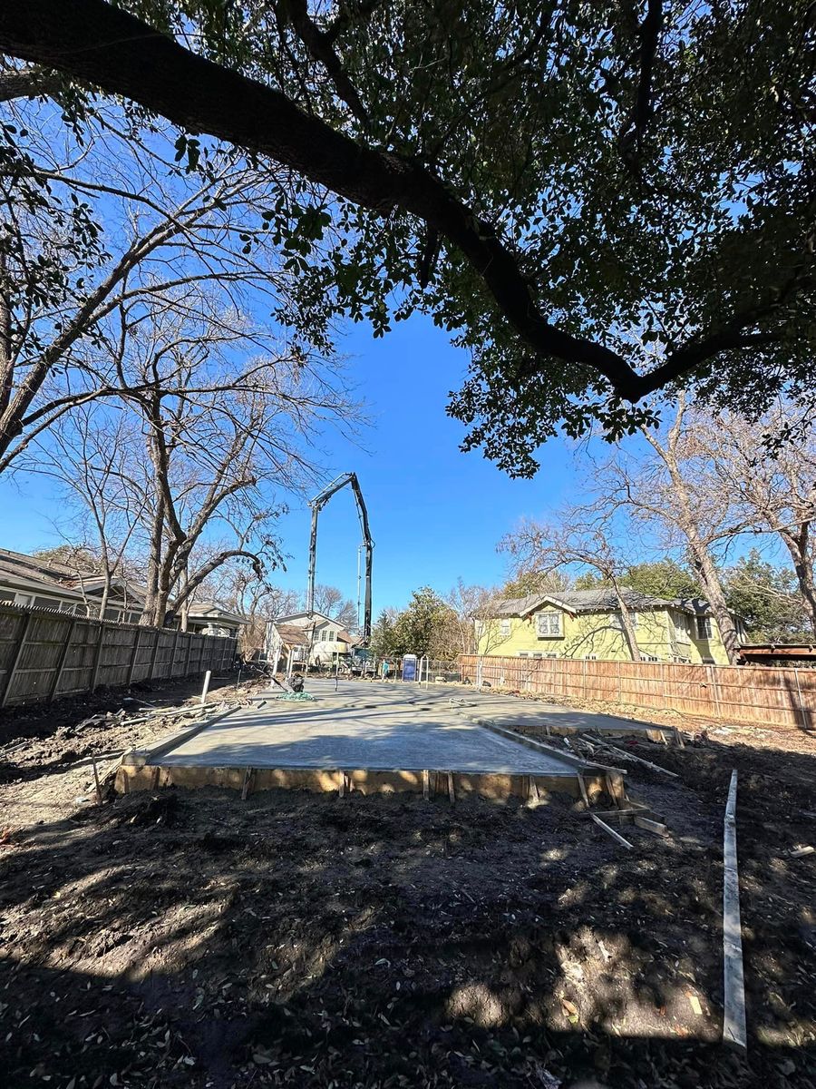 Foundations for JMD Concrete Company in Gilmer,  TX