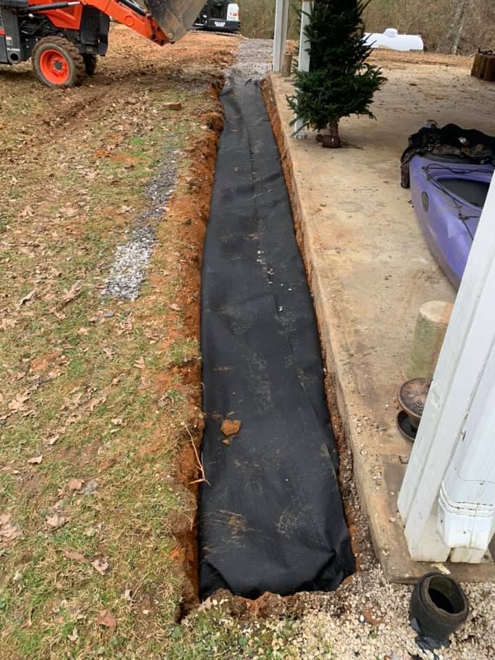 Drain Line Installation for Elias Grading and Hauling in Black Mountain, NC