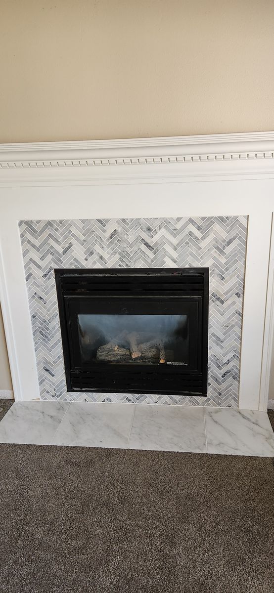 Accent walls/ Fireplace for Flawless Tile Company in Boise, ID