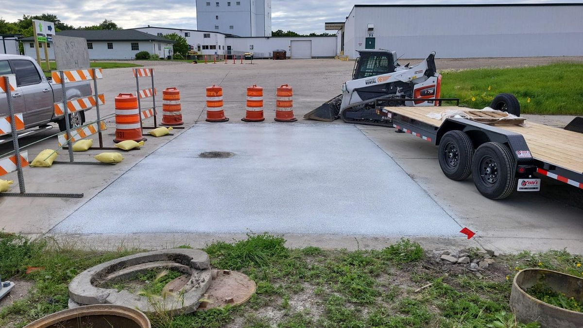 Concrete Slab Construction for Golden Construction in West Fargo, ND