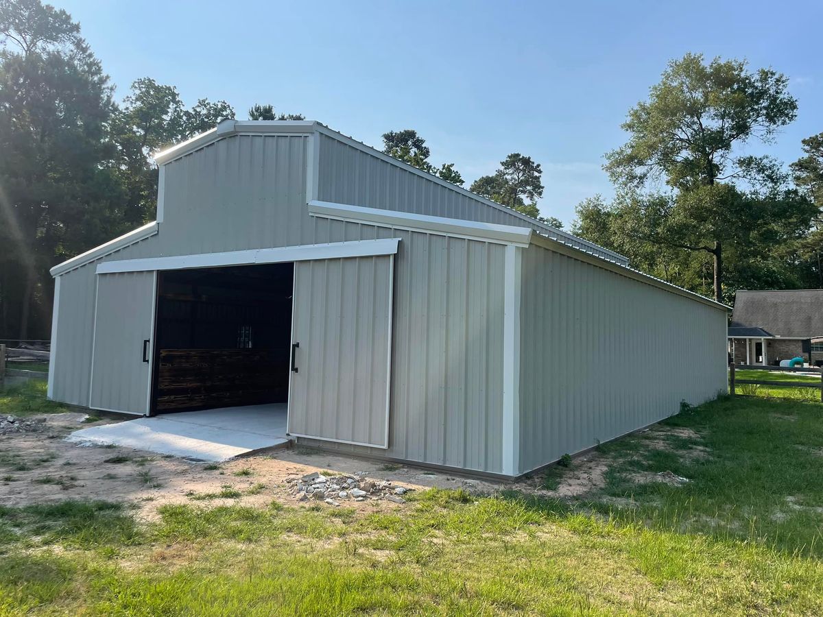 Barndominium Construction for Barber Metal Fabrication and Construction LLC in Huntsville, TX