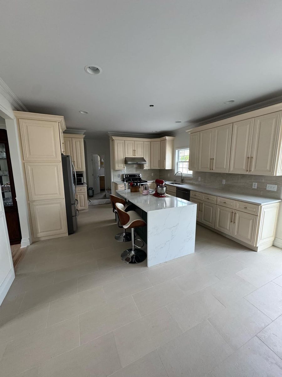 Flooring sand and installation for Ramos Pro Painting & Construction in East Rockaway, 	New York