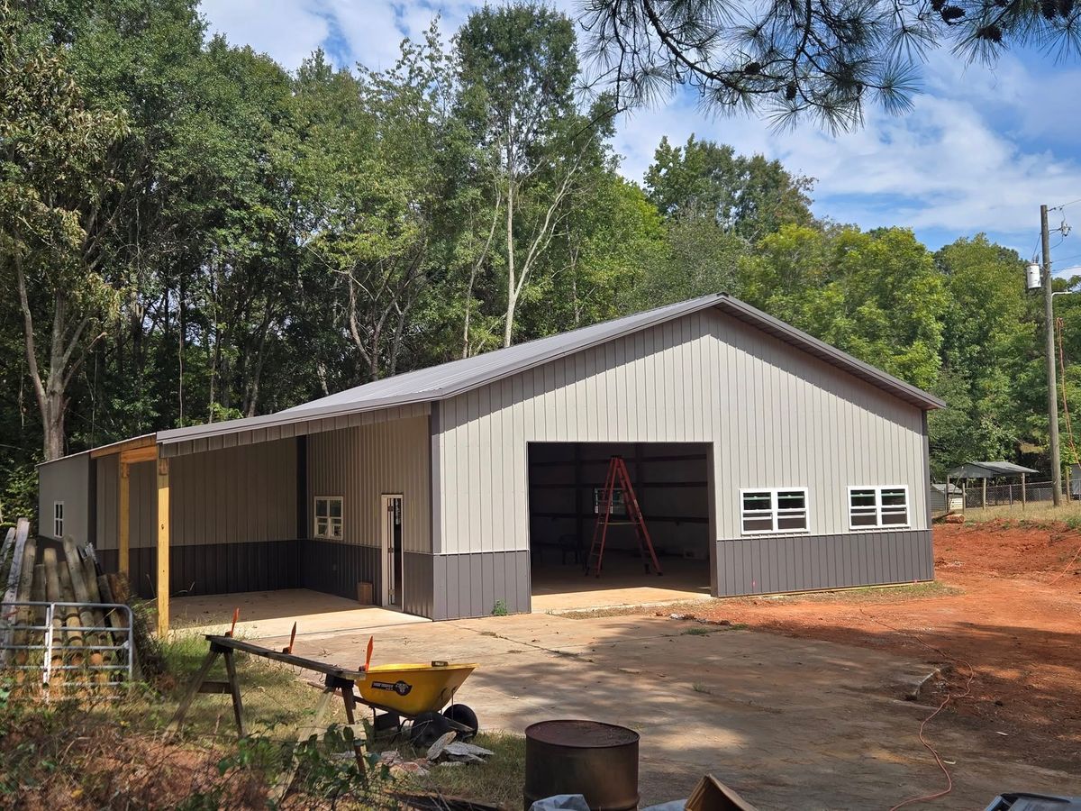 Pole Barn Construction for A Carpenter's Son in Williamson, GA