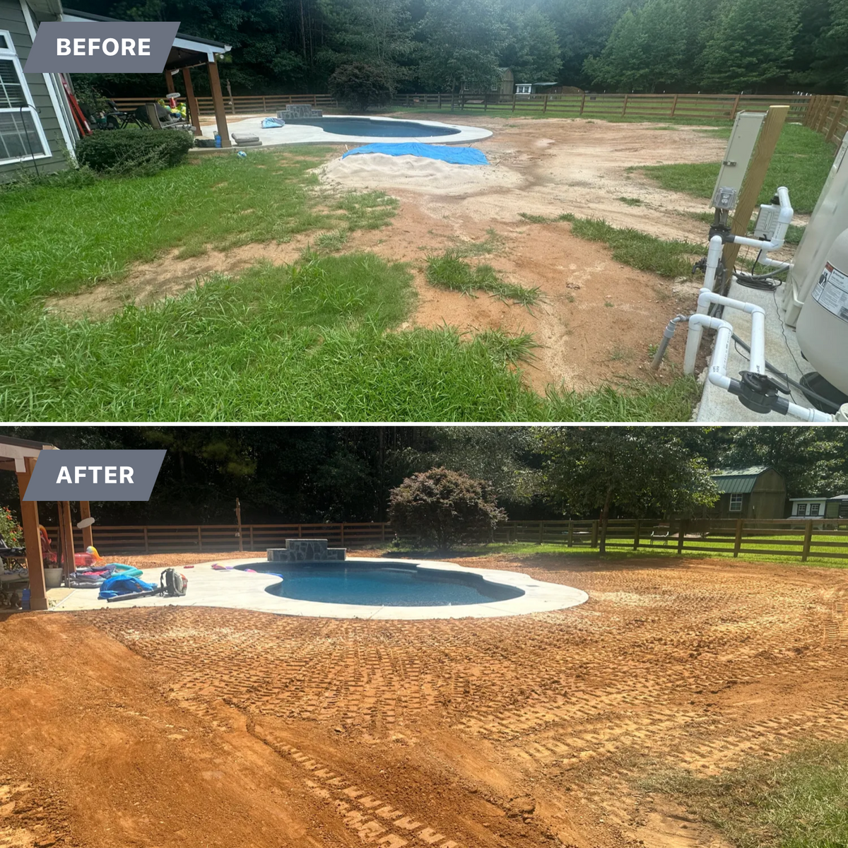 Grading for Dirt Pro Land Solutions in Fayetteville, GA