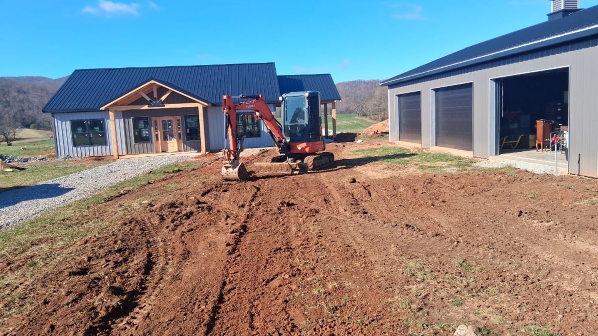 Grading and Leveling for Willetts Excavation & Septic in McMinnville, TN