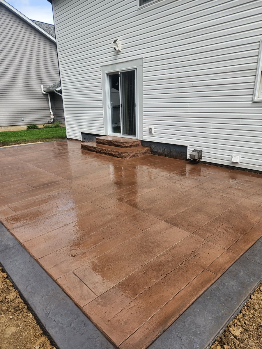Patio Design & Installation for New Edge Concrete in Mount Vernon, OH
