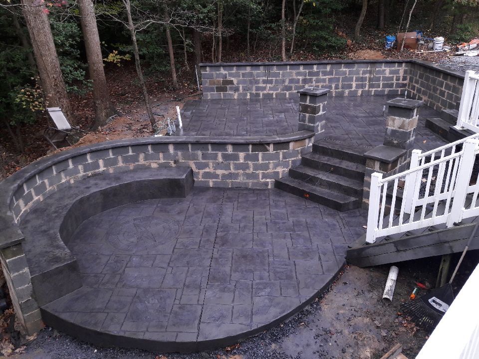Retaining Wall Construction for Dixie Concrete Masonry LLC in Saint Leonard, MD