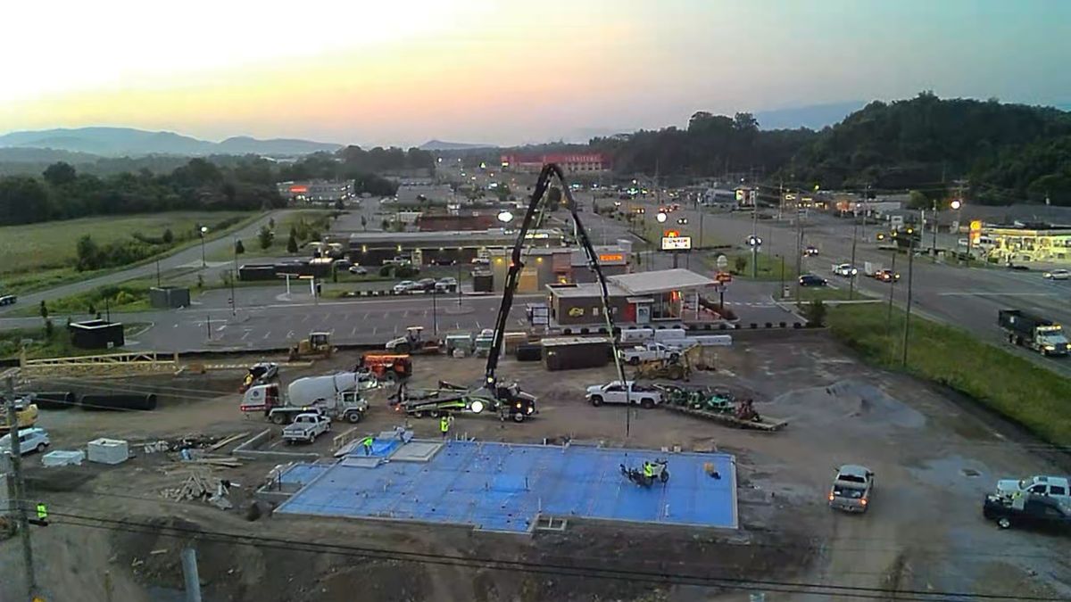 Boom Pumping for Williams Concrete Pumping in Knoxville, Tennessee