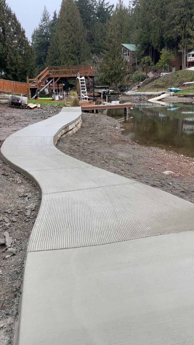 Sidewalk Installation for MD Construction & Sewer in North Yelm, WA