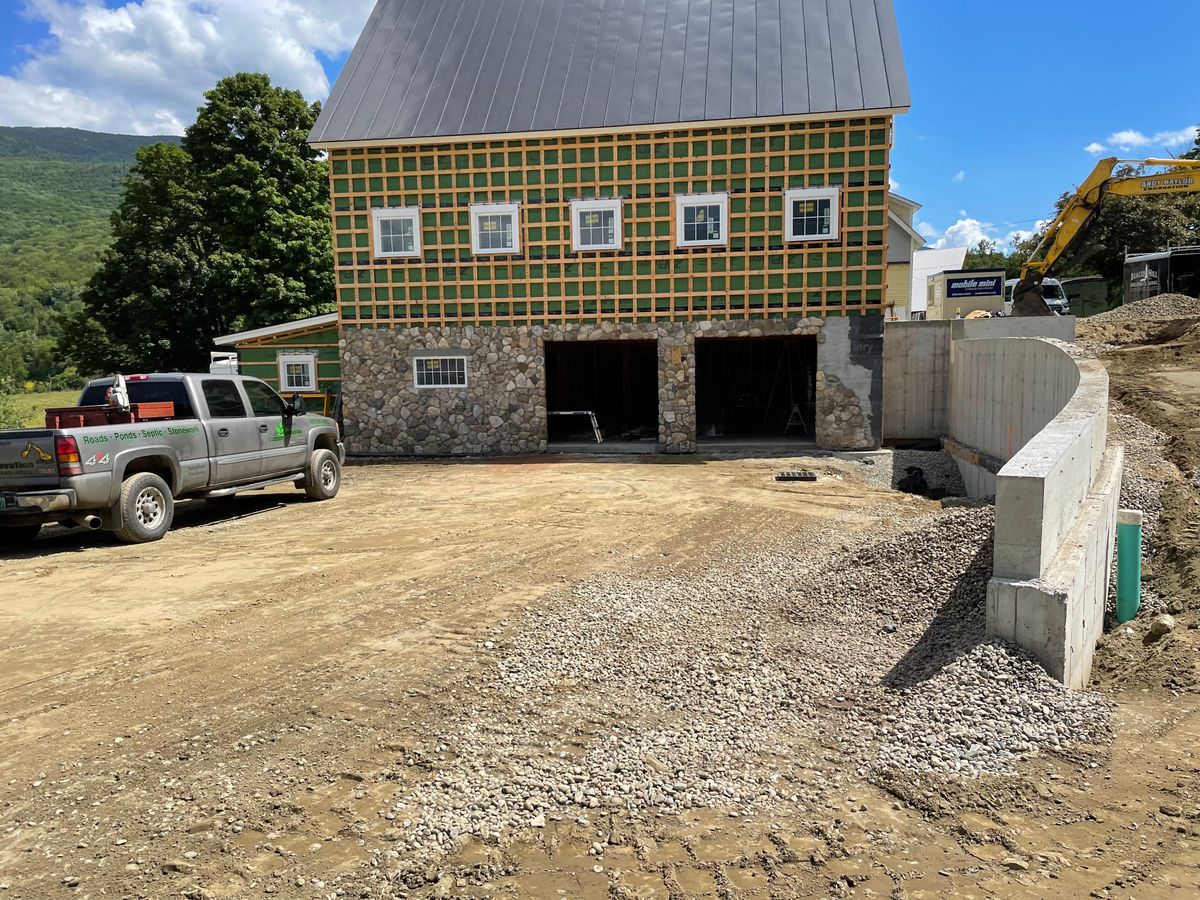 Residential & Commercial Excavation for Andy Naylor Excavation in Stowe, VT