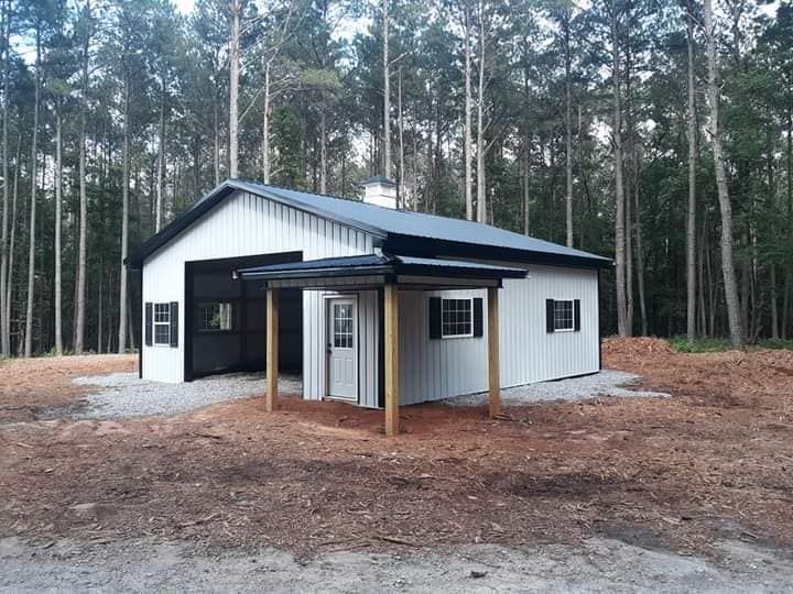 Pole Barn Construction for A Carpenter's Son in Williamson, GA