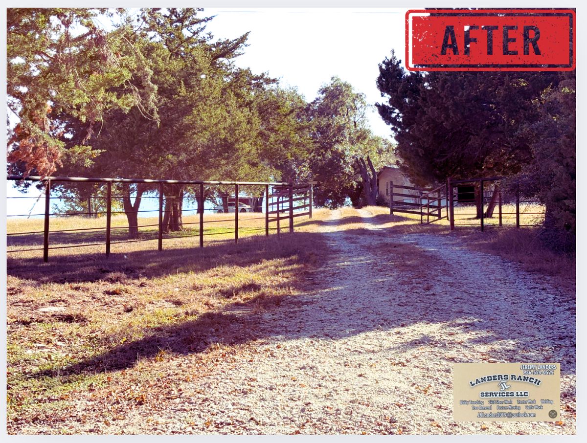 Pipe Entrances for Landers Ranch Services in Grimes County, TX