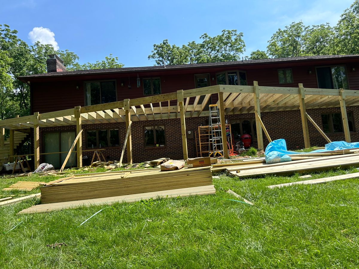 Deck & Patio Installation for E&H Contracting in Staunton, VA