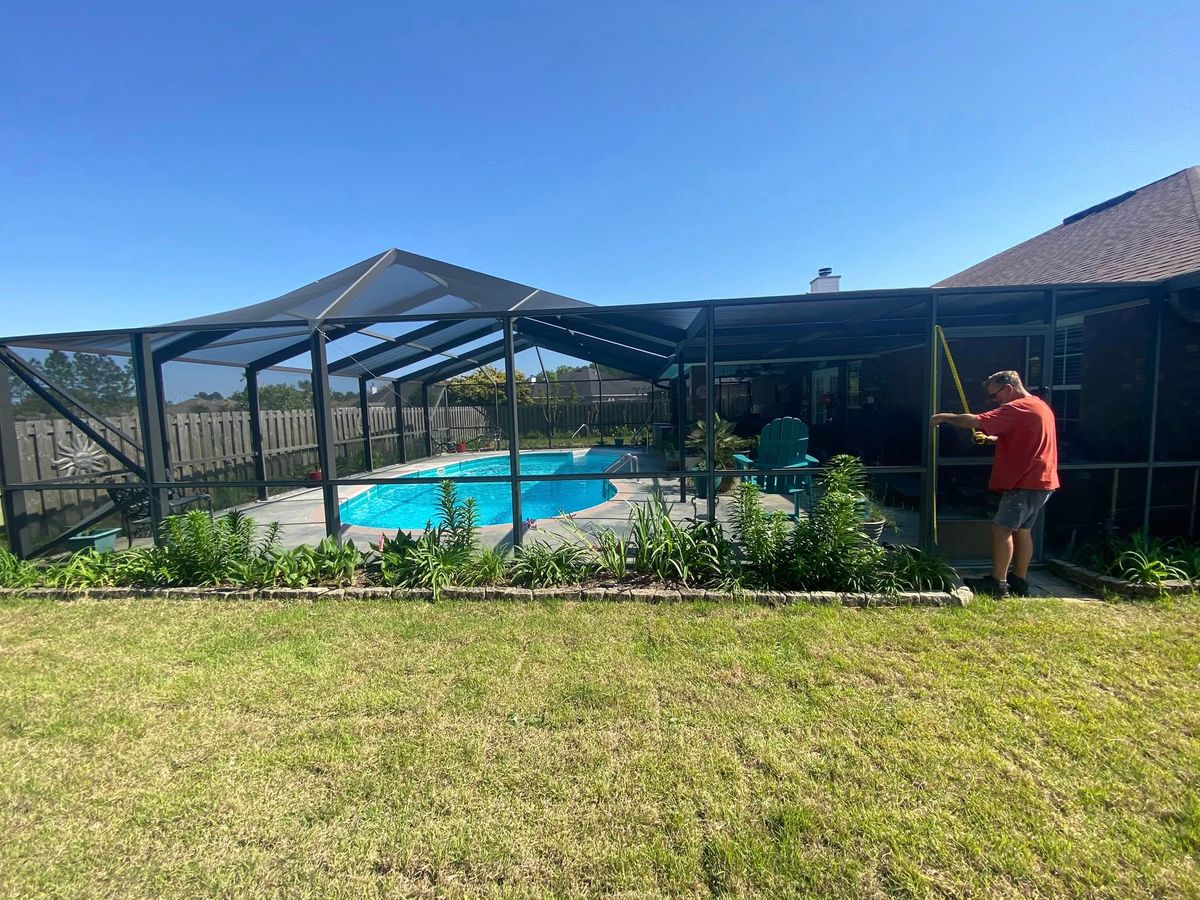 Screen Room Repairs for Precision Exterior Enterprises in Pensacola, FL