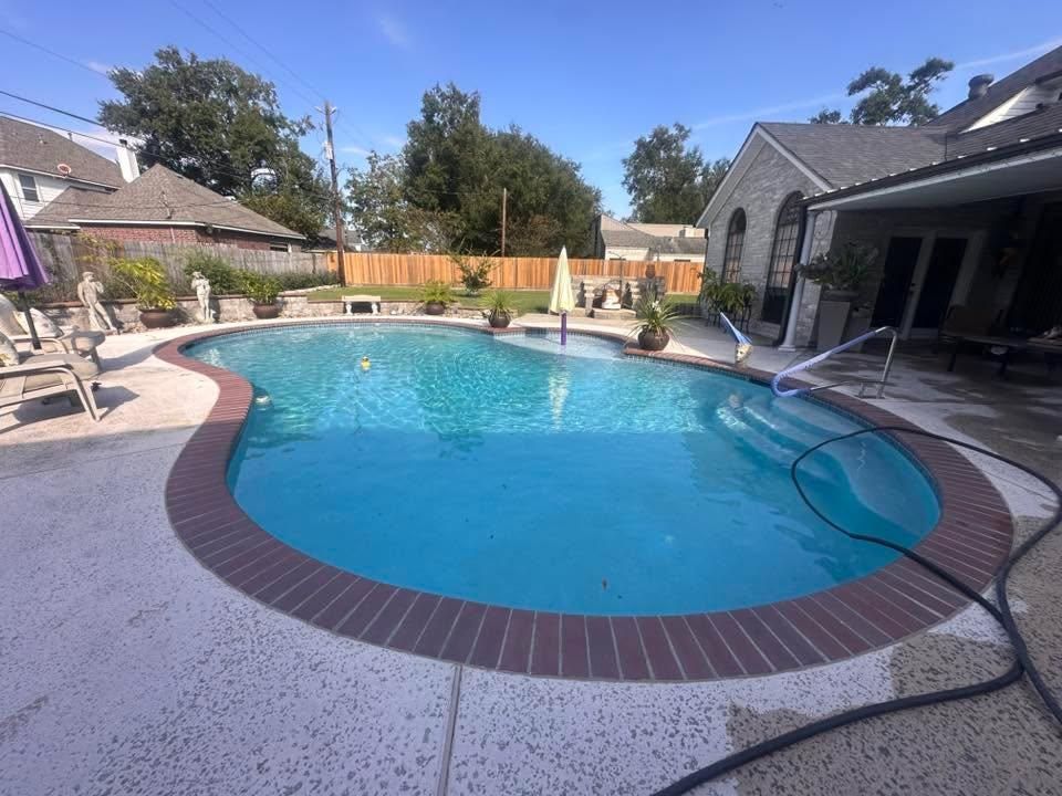 Pool Deck Paving for 123 Pool Renovations in Houston, TX