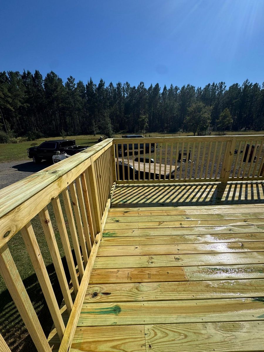 Deck and Patio Installation for C&G Fencing and Outdoor Services in Pensacola, FL