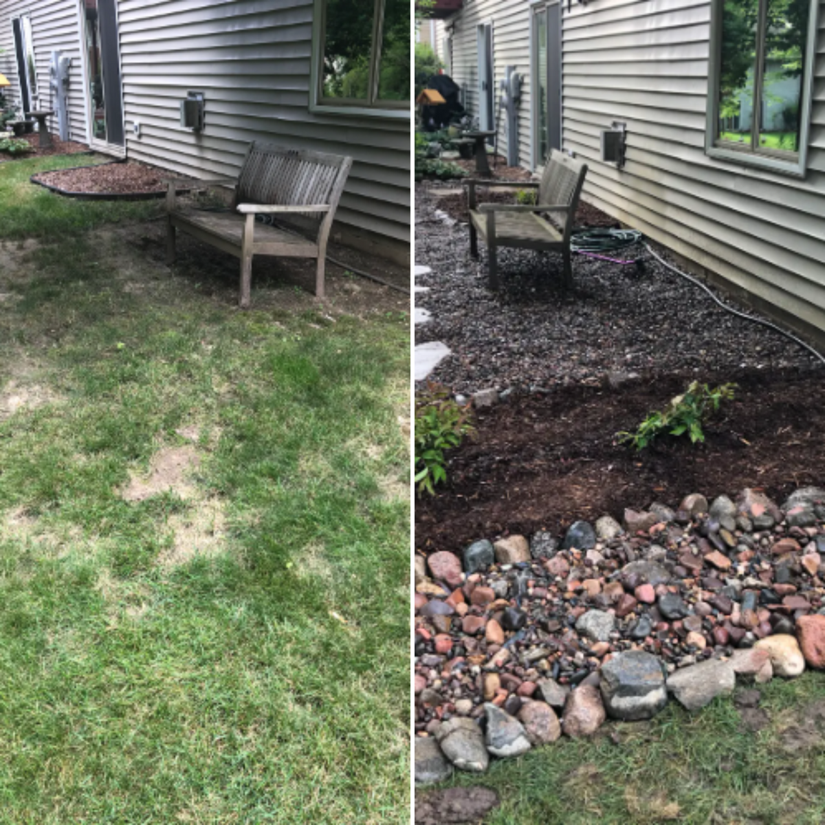 Mulch Installation for Paradise Lawnscapes in West Bend, WI