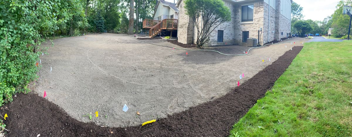 Decorative stone/Mulch Installation for Alltimate Outdoor Services in Warren, MI