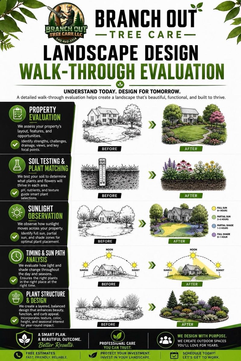 Landscape design for Branch Out Tree Care LLC in Fredericksburg, VA