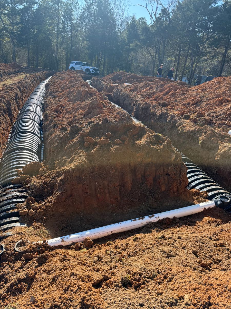 Septic System Installation for Triple H Construction in Cave Spring, GA