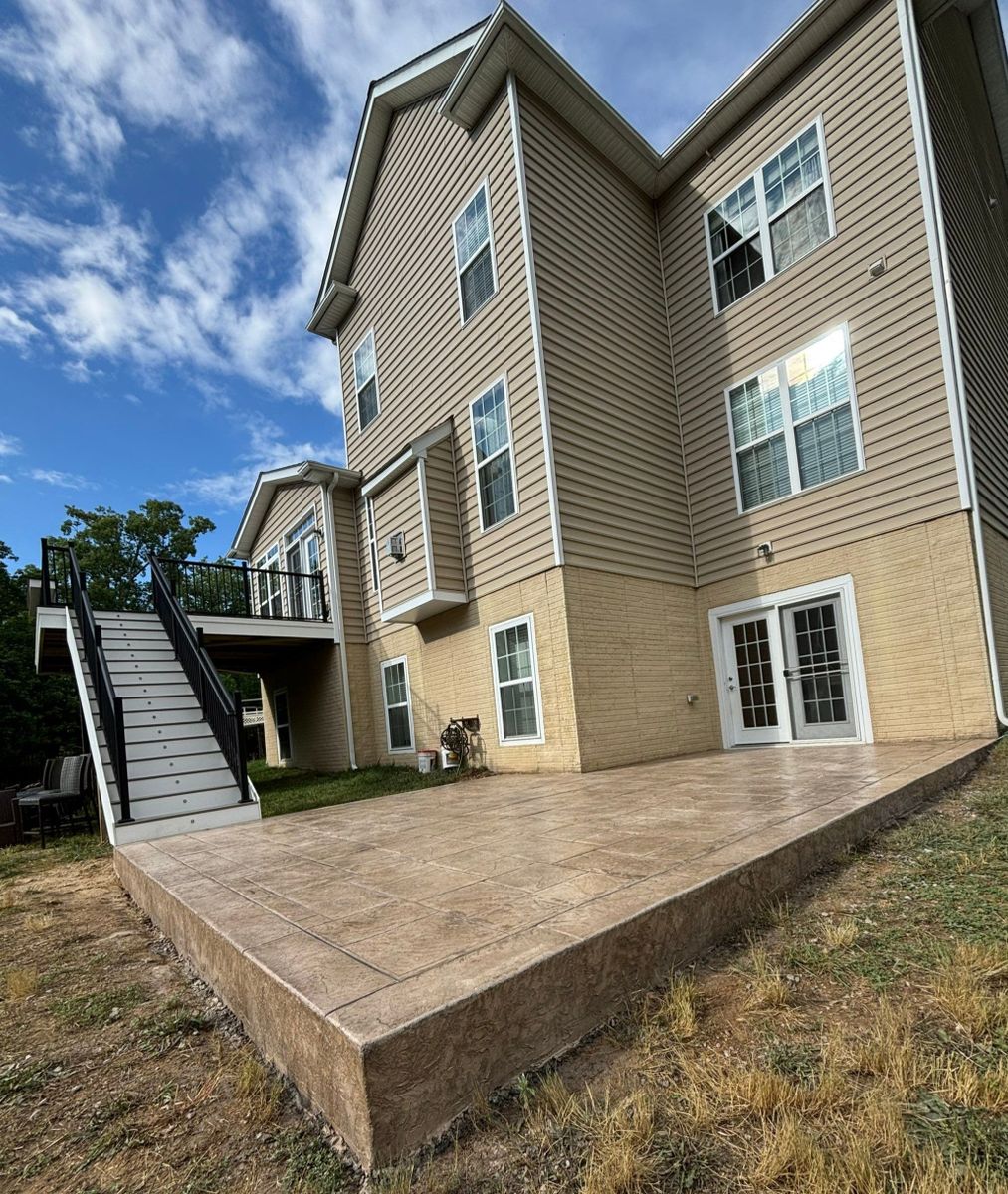 Stamped Concrete for Keyes Exteriors in Stafford, VA