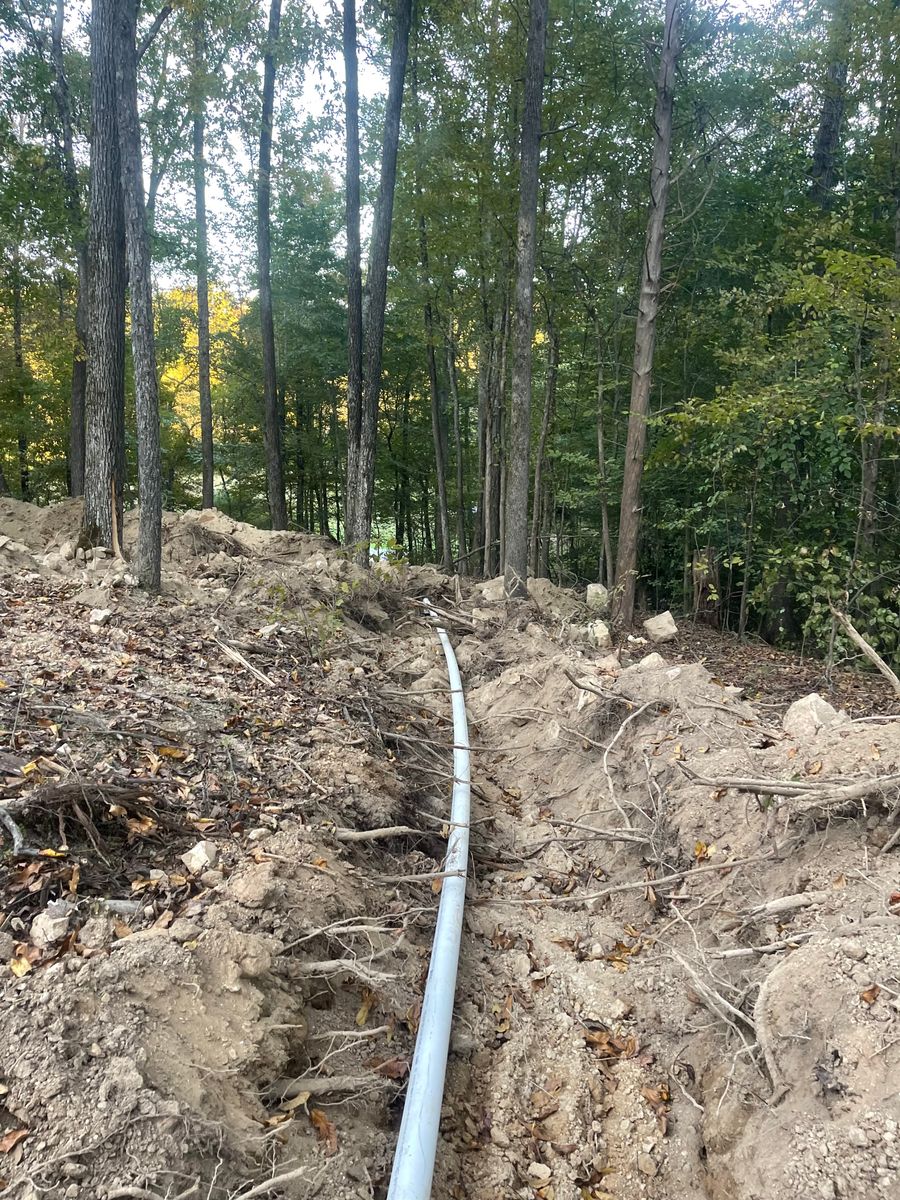 Excavation  for JW Johnson Construction in Linden, TN