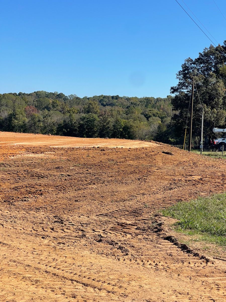 Site Preparation for Maness Trucking & Excavation in Lexington, TN