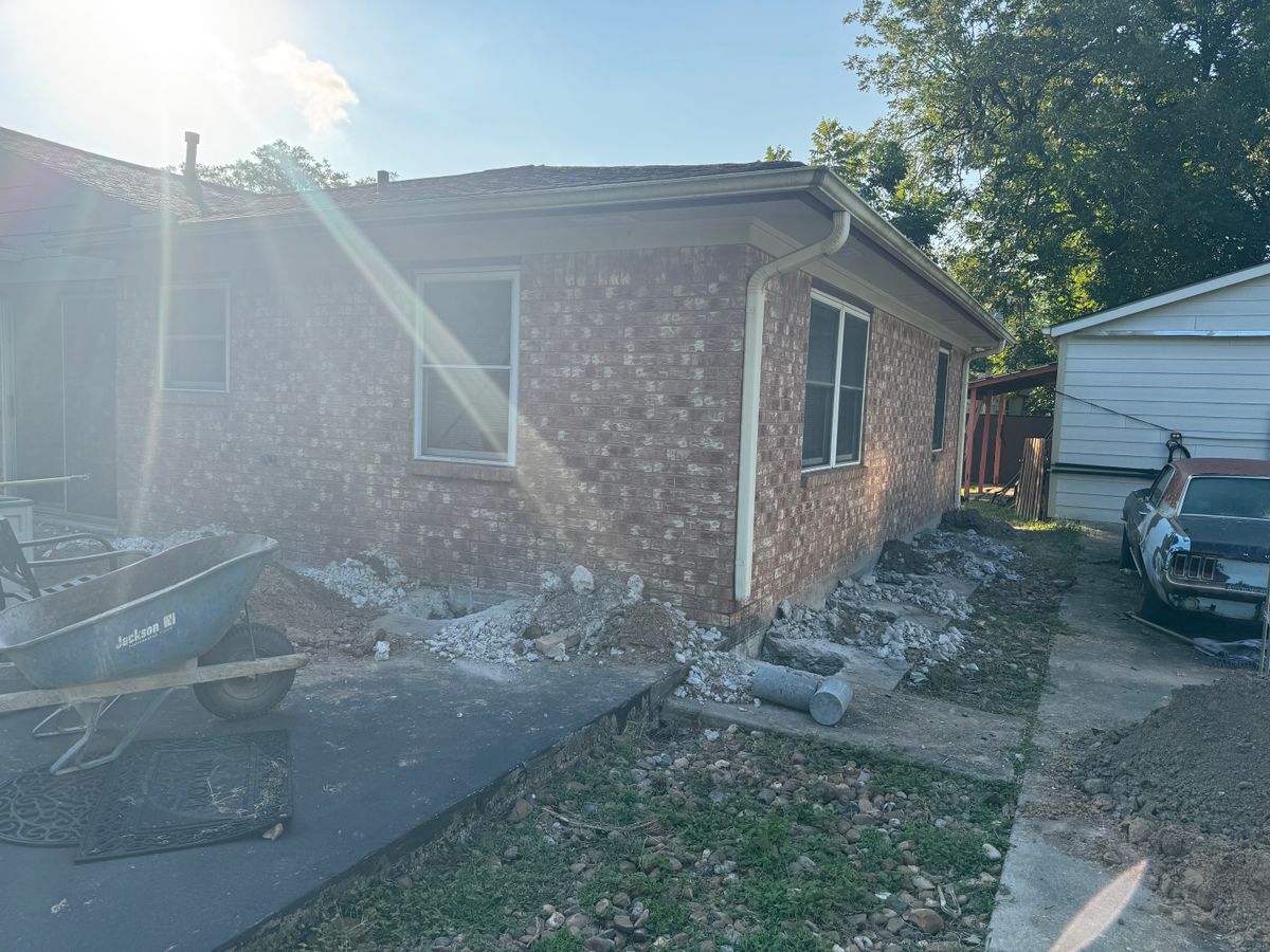 Brickwork for Triple BBB Foundation Slab Repair in Houston,  TX