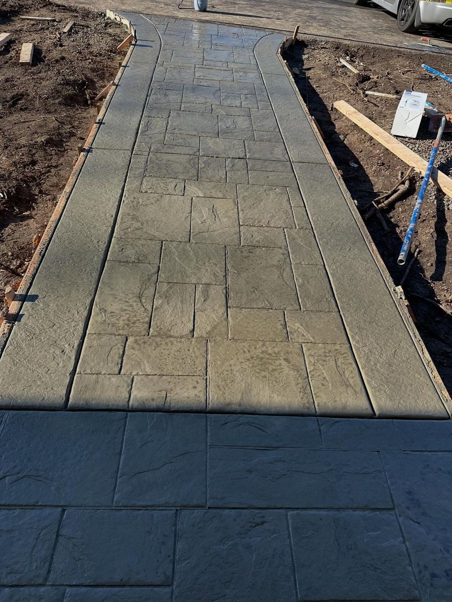 Stamped Concrete for Olmedo Bros Concrete LLC in McMinnville, OR