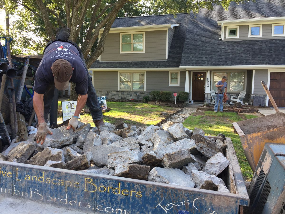 Custom Carved Concrete for Texas Curb N Borders in Houston, TX