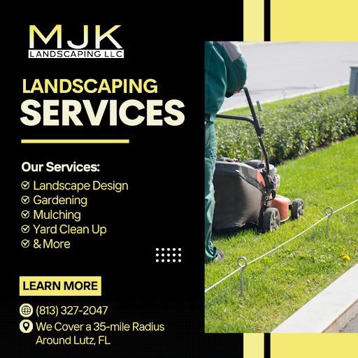 Mulch Installation for MJK Landscaping LLC in Wesley Chapel, FL