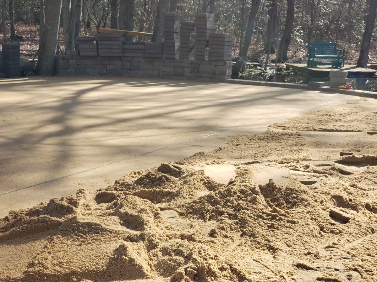Hardscape Installation for J&J Martinez Landscaping in Burlington County, NJ